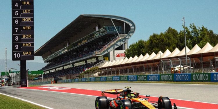 Lando Norris primero en las Prácticas Libres 1 del GP de España