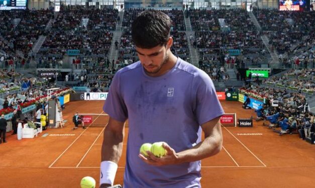 Lesión deja a Carlos Alcaraz fuera del Madrid Open 2025