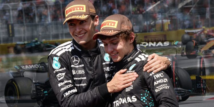Mercedes brilla en Canadá: Russell gana y Antonelli debuta en el podio